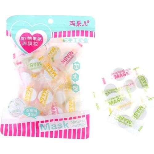 30 Capsules Ultra-thin Silk Compression Masks DIY Design Anti-aging Long Lasting Easy To Use Natural Skin Care Mask