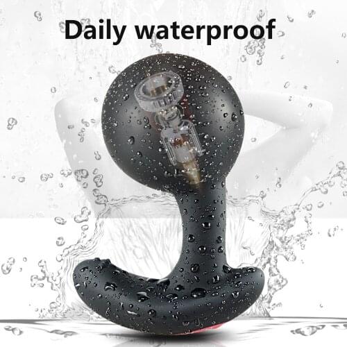 Male Prostate Massage Vibrator Inflatable Anal Butt Anus Toy for Men Anal Plug Expansion Sex Toys Gay Adults Toy