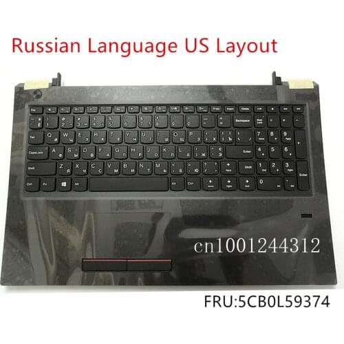 Russian New For Lenovo V310-15 V310-15ISK V310-15IKB Palmrest Upper Case Keyboard Bezel Cover Touchpad Fingerprint 5CB0L59374