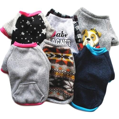 Dog Clothes Winter Warm Pet Dog Jacket Coat Puppy Christmas Clothing Hoodies For Small Medium Dogs Puppy Yorkshire Outfit XS-L