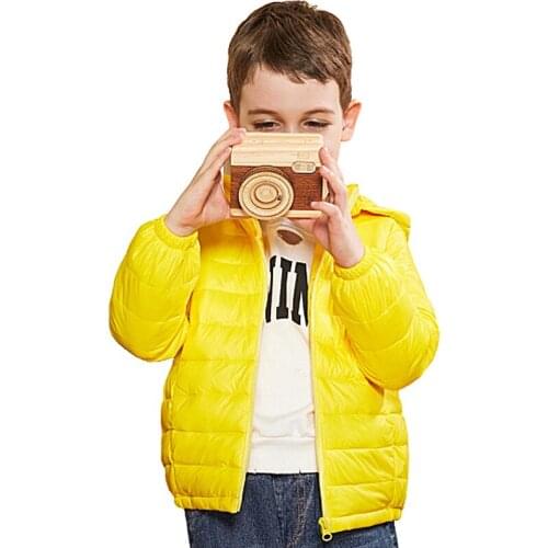 Autumn Winter Hooded Children Down Jackets For Girls Candy Color Light Kids Duck Down Coats For Boys 2-14 Yrs Outerwear Clothes