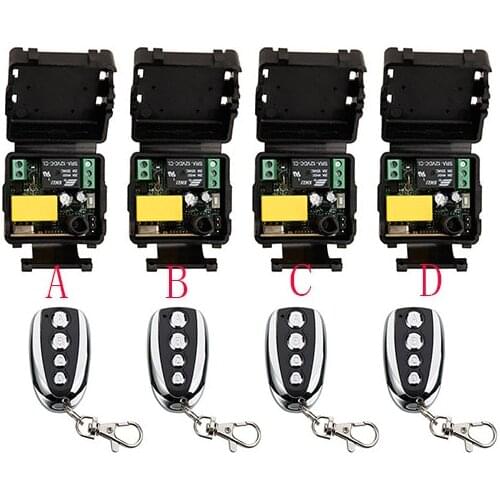 AC220V 1CH 10A RF Wireless Remote Control Relay Switch shutters garage door/ projection screen/ Electric Doors /lamp