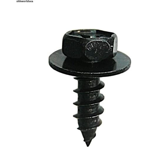 Shhworldsea Zinc Black Cross Recessed Round Head Tapping Screw Fastener Clip
