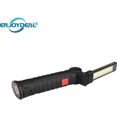 Foldable work Light Flashlight Rechargeable Lamp 3 Modes Portable COB Torch USB LED Work Light Hook Lanterna Outdoor Camping