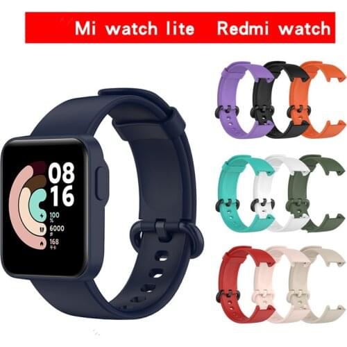 Replacement Strap For XiaoMi Mi Watch Lite Strap Silicone Watchband For XiaoMi Mi Watch Lite Smart Watch Strap Bracelet