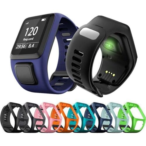 Silicone Replacement Wrist Band Strap For TomTom Runner 2 3 Spark 3 GPS Watch