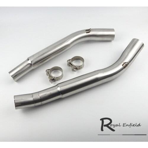 Hayabusa GSXR1300 Dual Exhaust Middle Link Pipe Right Left Stainless Steel Connector 51mm For Suzuki Hayabusa GSXR1300 2008-2015