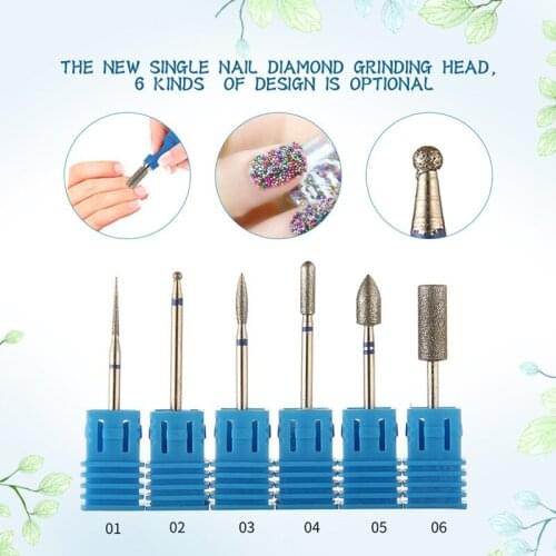 Burr Milling Manicure Cutter Nail Pedicure Bit Electric Drill Machine Accessory Nail Files Cuticle Polishing Tools Fast Delivery