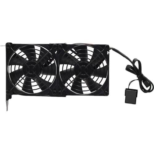 Universal VGA Cooler Dual 80mm Graphics Card Heatsink Double Three Fan GPU Radiator Partner Ultra High Speed Quiet Fan