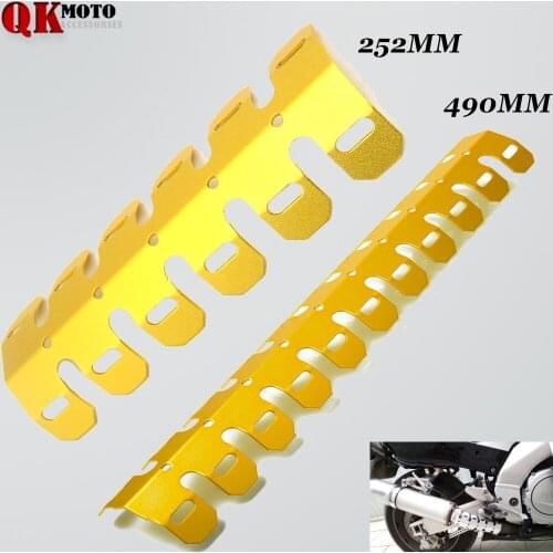 Universal Motorcycle Dirt Bike Exhaust Pipe Leg Protector Heat Shield Cover For YAMAHA XT 250 225 600 TW 200 WR 250X 450F YZ 250