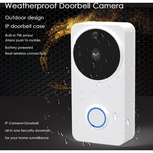 Video Doorbell Door Intercom Waterproof Door Phone Wifi Battery Wireless Doorphone For Apartment Outdoor Doorbell Camera