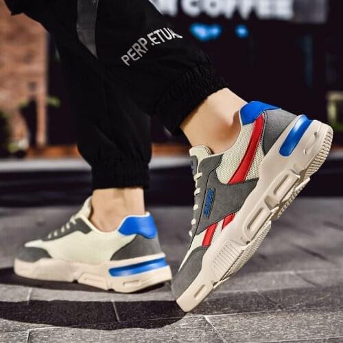 2020 Autumn Men Shoes Comfortables Breathable Non-leather Casual Lightweight Running Wear-Resistant Gym Shoes Sneakers Jogging