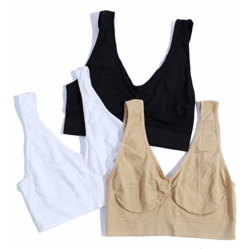 3pcs/set Women Sport Bra 6 Size Body Shaper Push Up Breast Rhonda Shear Bra Sport Top Seamless Without Steel Prop Sleep-no box