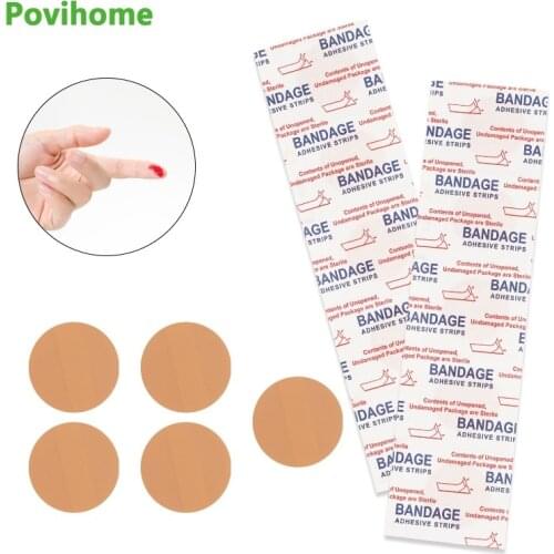 5pcs/sheet First Aid Waterproof Healing Wounds Adhesive Bandage Round Band Aid Wound Sterile Hemostasis Stickers Wound Dressings