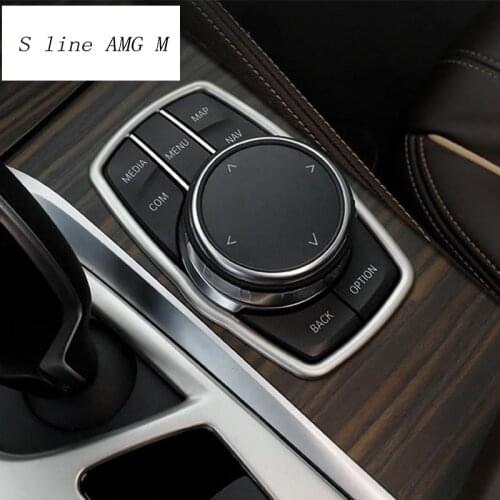 Car styling for BMW X3 F25 G01 Interior Multimedia Button Cover Decoration Headlight switch Frame trim Sticker Auto Accessories