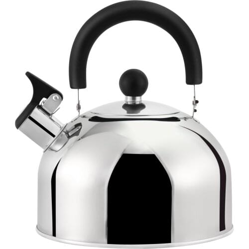 Stainless Steel Whistling Kettle Mirror Polishing Silver Tea Kettle 2.3L GS-04011