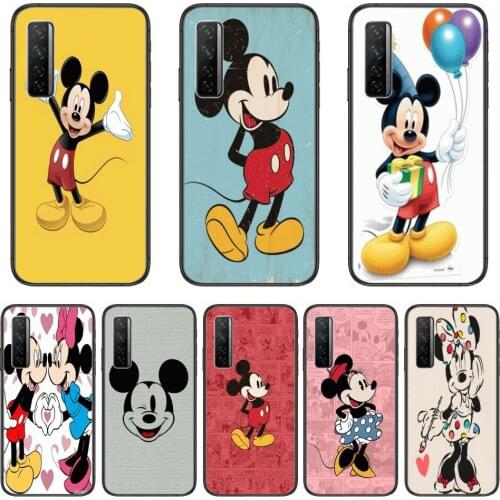 Cute Disney Cartoon Minnie Mouse Phone Cover Case Phone Case For Huawei Nova p10 lite 7 6 5 4 3 Pro i p Smart ZBlack Etui 3D C
