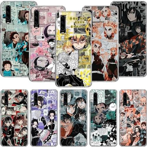 Demon Slayer Anime Kimetsu No Yaiba Phone Case For Huawei P30 P40 P20 P10 Mate 20 10 30 Lite Pro P Smart Z Plus Printing Cover C