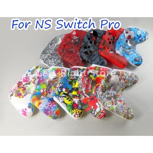 40PCS For Nintend Switch Pro Controller Gamepad Camo Silicone Cover Rubber Skin Grip Case Protective For NS Switch Pro