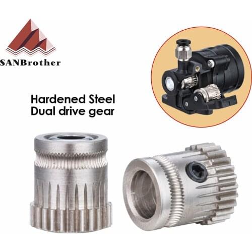 Driver gear kit dual drive gear extruder kit Cloned Btech upgrade for extruder for Orbiter Extruder V1.5 3d printer parts