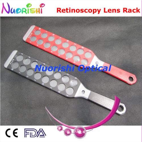 E03-7B Ophthalmic Optometry Optical Retinoscopy Lens Rack Flipper Board Lens Packed by Cloth Case Free Shipping