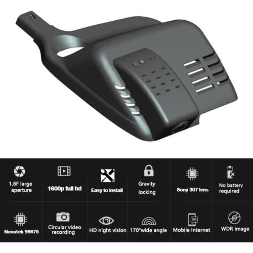 HD Easy Installation Car DVR WIFI Dash Camera Video Recorder Dash Cam camera Accessories For Nissan QASHIQAI 2019 2020 2021