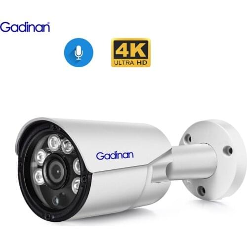 8MP 4K Ip Camera 5MP 3MP Outdoor H.265 Onvif Bullet Cctv IR Metal Camera Poe Video Surveillance Camera