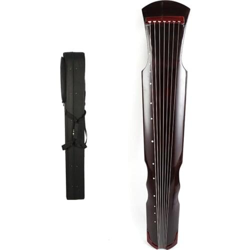 Chinese Fuxi Zhongni Guqin with Case 7 Strings Ancient Zither for Adult/Children Beginner Handmade Chinese Musical Instrument