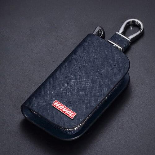 For Great Wall Haval/Hover H1 H2 H6 H7 H4 H9 F5 F7 F9 H2S M6 Leather Car Logo Key Case Cover Key Shell Holder Car Styling