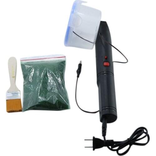 Mini Static Grass Applicator, Train Wargames Model Railroad Diorama Scenery Mini Electrostatic Flocking Machine US Plug