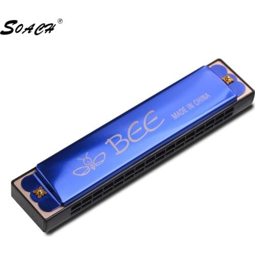 SOACH Delicate simple tone quality G5 red 16 hole harmonica instrument harmonicas gaita llaveros gaita de boca