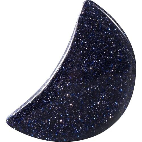 TUMBEELLUWA 5pcs/Set Natural Crystal Stone Moon Shaped Healing Reiki Gem Stone For Meditation Office Ornamants Home Decor Gift