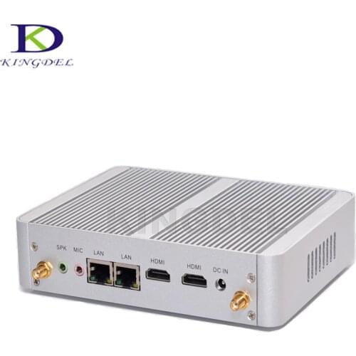 2017 New Model 14nm Quad Core Mini PC Intel Celeron N3150 CPU 2 Ethernet Micro Desktop PC Dual HDMI VGA WIFI Max 8G RAM 256G SSD