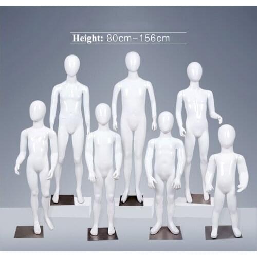 New Arrival Gloss White Fiberglass Child Mannequin Full Body Model Made In China