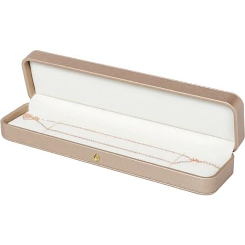 New Champagne Gold Arrival Long Chain Jewelry Necklace Ring Bracelet Packing Box For Wemen Party Birthday Engagement Gift