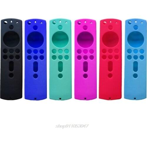 Anti-slip Silicone Protective Shell Cover Remote Case Protector for Amazon Fire TV Stick 4K Remote Controller N26 20 Dropship