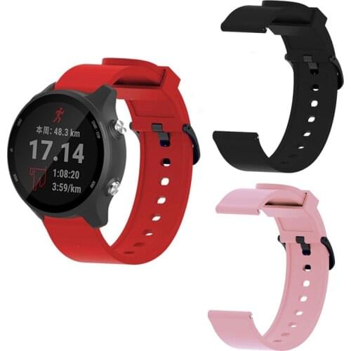 Silicone Strap For Garmin Forerunner 245M/245/645 Music Vivoactive 3/3t Move Venu/Sq/Luxe/Style Vivomove HR Bracelet Watchband