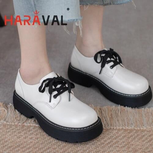 HARAVAL Women Pumps Shoes High Thick Hoof Heels Mary Janes Office Lady Solid Office & Career Casual Shoes Spring Autumn B350