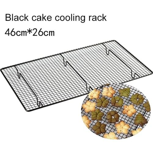 Universal Carbon Steel Cooling Rack Baking Thick Wire Rack for Grilling Drying for Cold Cakes Breads Cookies Biscuits Pastry