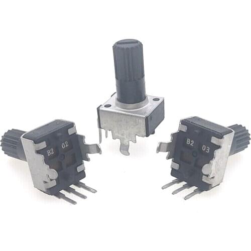 10Pcs Rv09 Vertical Potentiometer 5K 10K 50K 100K Wh09 0932 Adjustable Resistor 3Pin Seal Potentiometers Variable Resistors Kit