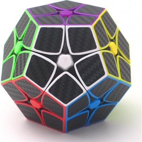 Zcube 2x2 megamins Cube Carbon Fiber Speed Cube Dodecahedron Professional Educational Toy