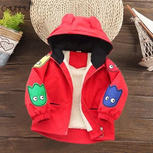 Winter Baby Boys Girls Coat Fashion Corduroy Button Children Outerwear Warm Thicken Kids Jackets Boy Clothing 1 2 3 4 5 6 Years