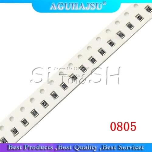 100Pcs 0805 SMD 1/4W resistor resistance 0R - 10M 1.8R 10R 100R 220R 330R 470R 560R 1K 10K 47K 100K 180K 0 10 100 330 470 ohm