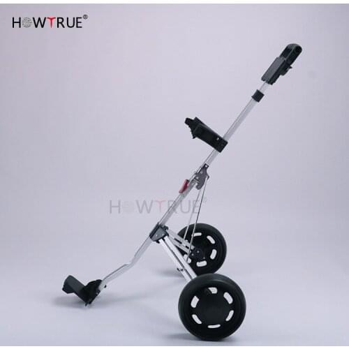 Golf Push Carts 2 Wheel Folding, Lightweight Golf Carts, Golf Trolley with Adjustable Handle Angle, Scorecard, Foot Brake