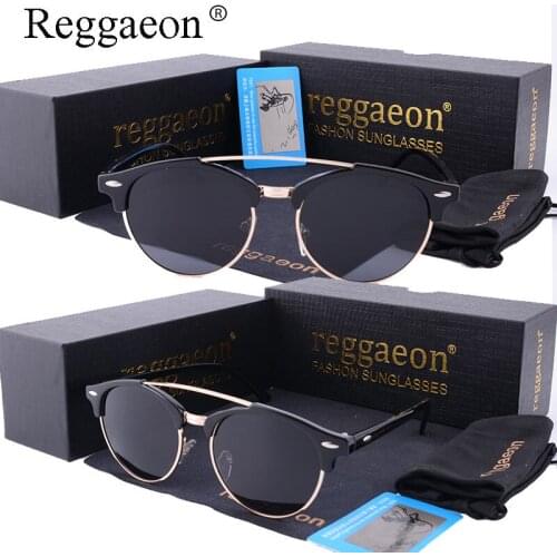 2020 HD polarized male female sunglasses fashion brand design cats eye classic half frame round female sunglasses