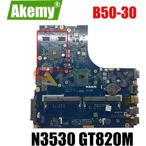 Akemy ZIWB0/B1/E0 LA-B101P Is Suitable For Lenovo B50-30 Laptop Motherboard CPU N3530 GT820M (with fingerprint) 100% Test