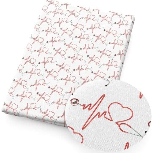 David accessories 50*145cm Heart Valentine Cotton Lycra Fabric Tissue Kids Bedding textile for Sewing Cloth Quilting,c12850