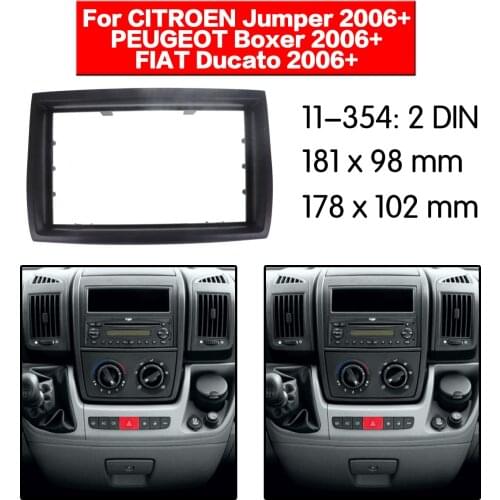Car Radio frame Audio Fascia For Citroen Jumper PEUGEOT Boxer/FIAT Ducato 2006+ Car Stereo Radio Fascia Panel Installation