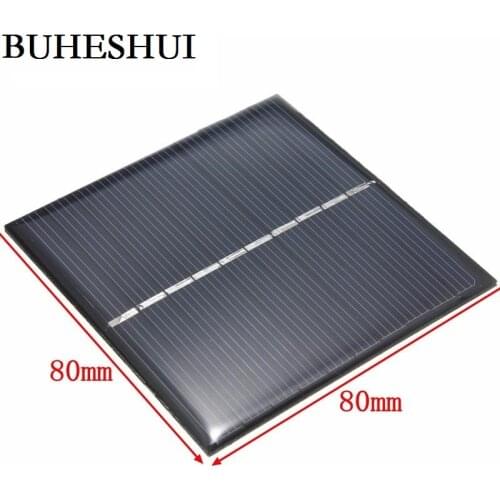 BUHESHUI 5V 0.8W Polycrystalline Solar Cell DIY Solar Panel Charger For 3.7V Battery Toy Education Kits 80*80*3MM FreeShipping