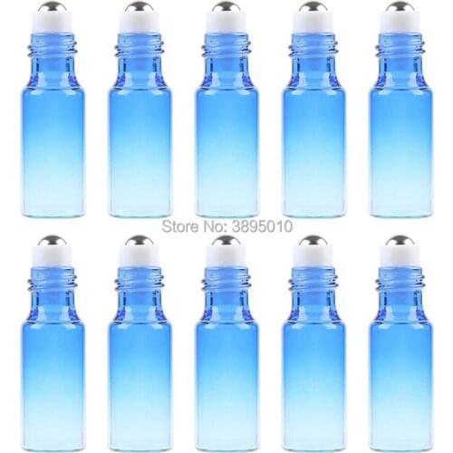 5ml Travel Refillable Perfume Bottle Mini Empty Glass Gradient Color Refillable Bottle F806
